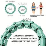 1pc Adjustable Smart Fitness Hoop For Effective Weight Loss With Detachable Knots