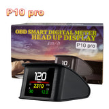 P10 Pro for OBD2 Head Up Display HUD On Board Computer Digital Speedometer With Russia Language Auto Electronic Accessories