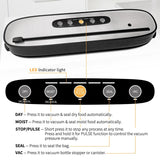 Latest Outdoor use food packaging hine wireless USB rechargeable vacuum sealer with bag cutter