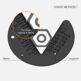 4 Piece Screw Thread Measure Gauge Measurement Size Check Gauges Inspection Standard Metric For The Measurement Of Nut Durable