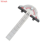 Woodworkers Edge Rule Woodworking Protractor Measure Tool Protractor Round Head Rotary Accuracy Angle Rule Carpentry Tool