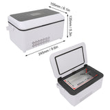 LED Display Screen Temperature Adjust Cooler Travel Box for Car Insu Refrigerated Case
