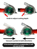 Extractor Cutting Guard Suitable For 4-5" Diameter Angle Grinder And 3"/4"/5" Saw Blades Transparent Grinding Dust Cover