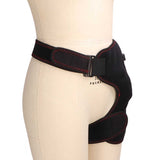 Heated Hip Brace Adjustable Vibration Hip Groin Brace Flexible for Health Care Brace Hip Strap for Muscles Nerve Pain Relief