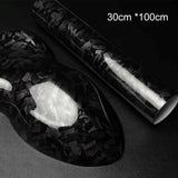 50*152cm Vinyl Wrap Carbon Fiber Sticker Auto Color Changing Film Car Styg Decals Matte Black DIY PET Cover Roll