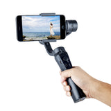 H4 3-Axis Smartphone Video Stabilizer - Black, Anti-Shake for Vlogs & Mobile Phone Videos