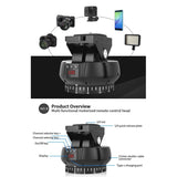 YT-1200 Rotation Panoramic Remote Control Motorized Tripod Electric Head Pan Tilt Plastic For Phones Cameras
