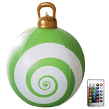 24 Inch Iatable Balls Outdoor with Light and Remote Christmas Decorations Ball Holiday Decor