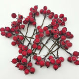 Crystal Imitation Fruit Xmas Tree Wedding Decoration Wreath (10pcs/pack) 4 * 7cm Christmas Berry wer Bundle