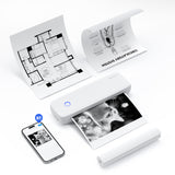 L81 A4 Portable Thermal Transfer Printer Wireless&USB with Mobile Computer 56mm/77mm/107mm/210mm/216mm US Letter A5 Paper Size