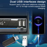 7-inch Retractable Screen MP5 MP4 MP3 Player BT 5.1 Car Locator Frequency Modulation Channel Radio AUX Audio Input