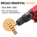 Top-8 Pack Wheel Car Decal And Sticker Remover 4 Inch Adhesive Removal Tool With Bit Adapter