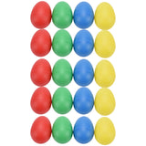 20Pcs Eggs Plastic Musical Shaker With 4 Colors Kids Maracas Egg Percussion Toys