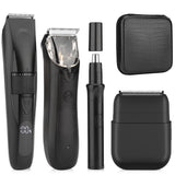 RESUXI 377 4-in-1 Men's Multi Functional Clipper Nose Hair Electric Shaver and Beard Trimmer Grooming Tools Set
