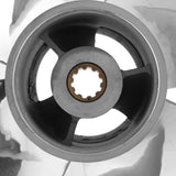 Marine Outboard Propeller 4 Blades 10 Spline Teeth Fit for HONDA 25-30HP 3in Gearcase Stainless Steel Propeller