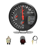 5” 4 in 1 Car Multifunctional Tachometer Pressure Oil Water Temperature Gauge Meter Support Alarm Function