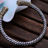 Thai Silver Coarse Twisted Hemp Rope Eye Of God  Bracelet