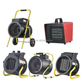 3KW 5KW 9KW Electric Fan Heater Industrial Warm Air Blower Dryer For Planting Greenhouse Worhop Heating Home