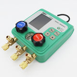 Electronic fluoride count display manifold tester Refrigerant vacuum gauge Air conditioning leak detection R134