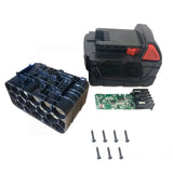 18V DIY Plastic Battery Case Replacement Repair Kit for Milwaukee M18 3.0Ah 4.0Ah 5.0Ah 6.0Ah 9.0Ah