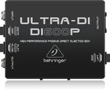 Behringer Ultra-DI DI600P High-Performance Passive DI-Box for the direct connection ¼" TRS,gold-plated XLR connectors
