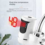 220V Easy Install Fast Heating Mixer Tap Instant Electric Mini Tankless Water Heater Faucet With Digital Display
