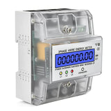 1 Piece 3 Phase 4P Kwh Meter Energy Meter Digital Electric Power Meter Electricity Usage Monitor 230 / 400V 5-100A