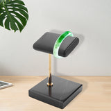 Marble Bracelet Display Black PU Leather Watch Placement Jewelry Stand