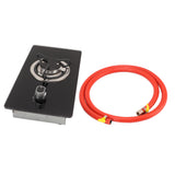 RV Gas Cooktop Single  Gas Stove 1.8Kw Power with 1.7m Pipe for Outdoors Party for Camper