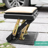 Adjustable Footrest With Removable Soft Foot Rest Pad MaxLoad 120Lbs For Car Under Desk Home Train Adjustment