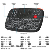 Rii i4 Mini Wireless Keyboard Bluetooth 2.4GHz Dual Modes Handheld Fingerboard Remote Control Compatible with Windows/Android