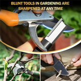 Blade Pocket Sharpen Tool Sharpener for Pruners Garden Shears Scissors