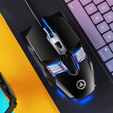 Wired Gaming Mouse Adjustable Color Light Streamline Design Pc Computer Mice