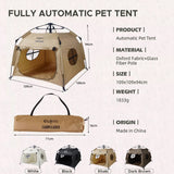 Portable Foldable Playpen for Dogs and Cats Indoors/Outdoors Fully Automatic Waterproof Pet Tent with Carrying Bag
