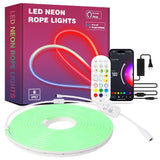 LED Strip Light 12V RGB Rope With Music Sync Timer IP65 Waterproof DIY Neon Lights For Bedroom Indoors Outdoors