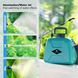 5L Electric with Telescc Rod Plant Mister Sprayer USB Charging Irrigation Sprinkler for Garden Lawn Farm