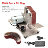 25MM/30MM Mini Belt Sander Electric Grinding hine 7 Speed 10 Sanding Belts for Polishing Wood Acrylic Metal