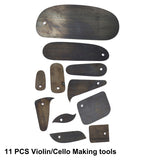 11pcs Vio Cello Making Luthier Tools Various Function Scrapering Board Cutter Musical Instruments Vios Accessories
