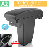 Peugeot 2008 Interior Center Storage Box with USB - Retrofit Car Accessory.