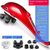 220V Dolphins massager sticks electric hammer hit back shoulder waist systemic multi-functional handheld vibration meter
