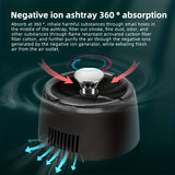 1pc Multifunctional Negative Ion Smokeless Ashtray Air Purifier with Filter