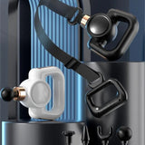 New Fascial Muscle Relaxing Vibration Massager Low Noise Multifunction Massage-Head and Belt Body Relaxer Massage Gun