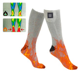 Heated 3 Level Temperature Electric Heating Washable Winter Warm Thermal Socks for Cycling Camping Skating