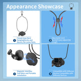 Sports Camera Magnetic Lanyard Strap QR Neck Holder Bracket for GoPro Hero 12/11/10 DJI OSMO Action 4 Insta360 X4/X3