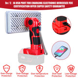 40W 4200LM Cordless LED Work Light Flashlight Outdoor Handheld Spotlight with USB Port for Milwaukee 18V Li-ion Battery