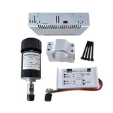 Air Cooled 0.2KW Spindle Motor 200W ER11 52mm Clamp Speed Governor Power Supply DIY CNC hine Kit 24V DC 10000RPM