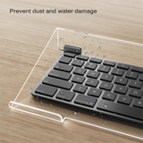Computer Stand, Acrylic Riser Desk, Keyboard Holder, for Ergonomic Typing, Office, Home