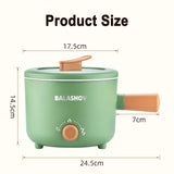 Electric Multifunction Cooker - Double Layer Home Hot Pot & Soup Heater, Mini Non-stick Pan for Kitchen