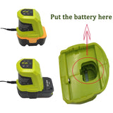 Newest P119 Replacement Power Tools Accessories for Ryobi Ni-Cd Ni-Mh Li-ion 12V 14.4V 18V 20V Battery Charger