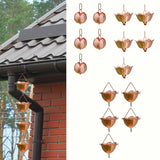 1M Rain Chains & Gutters - Professional Drainage For House Eaves, Garden, Porch & Patio
